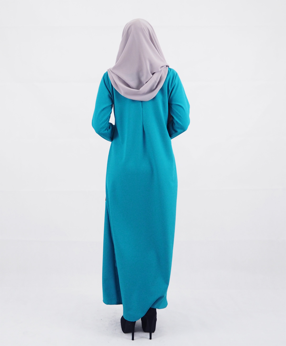 SW4154 Breastfeeding Jubah Dress Blue