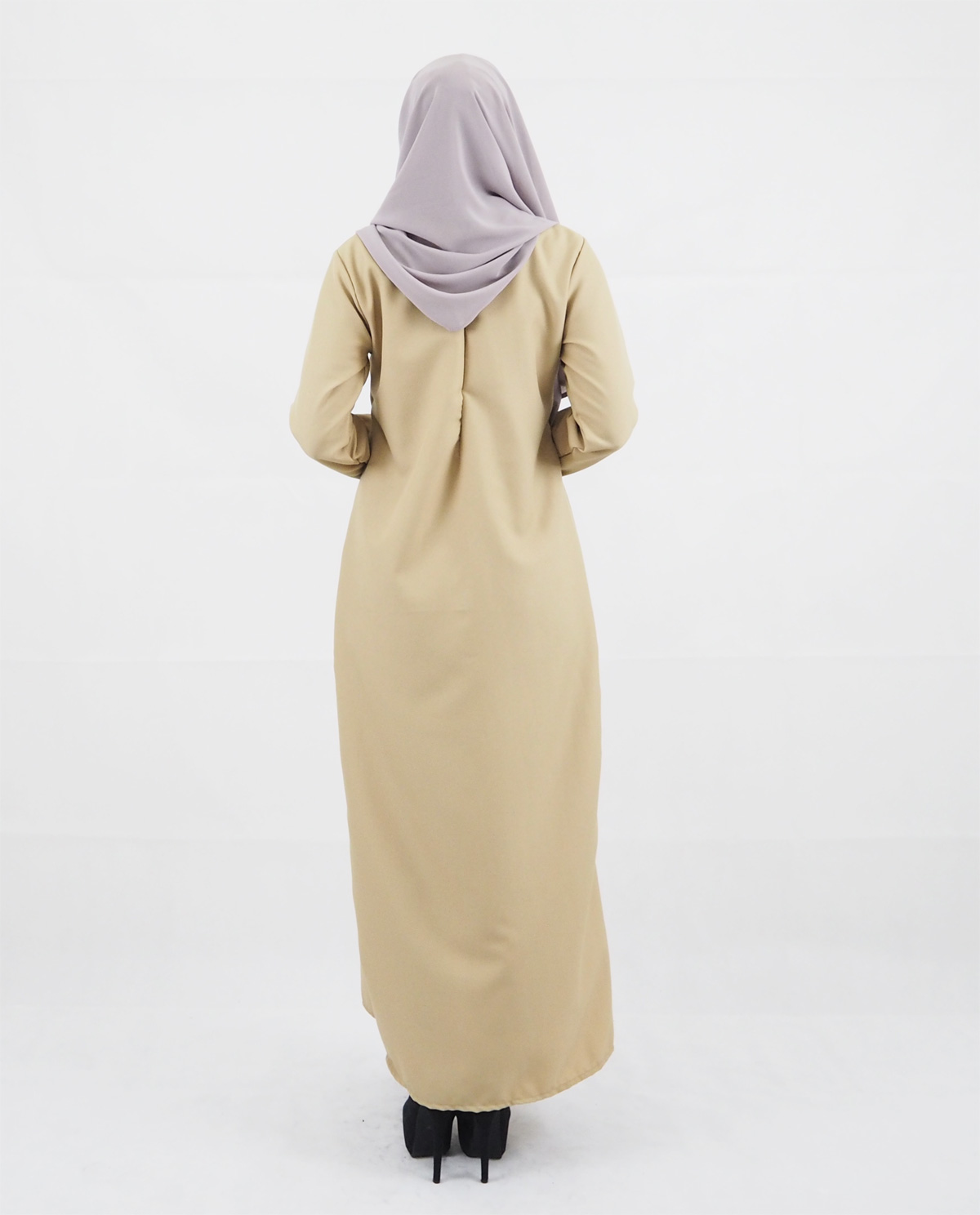 SW4157 Breastfeeding Jubah Dress Brown