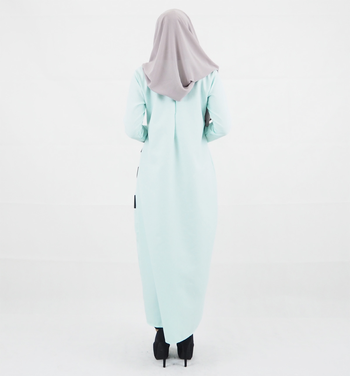 SW4158 Breastfeeding Jubah Dress Green
