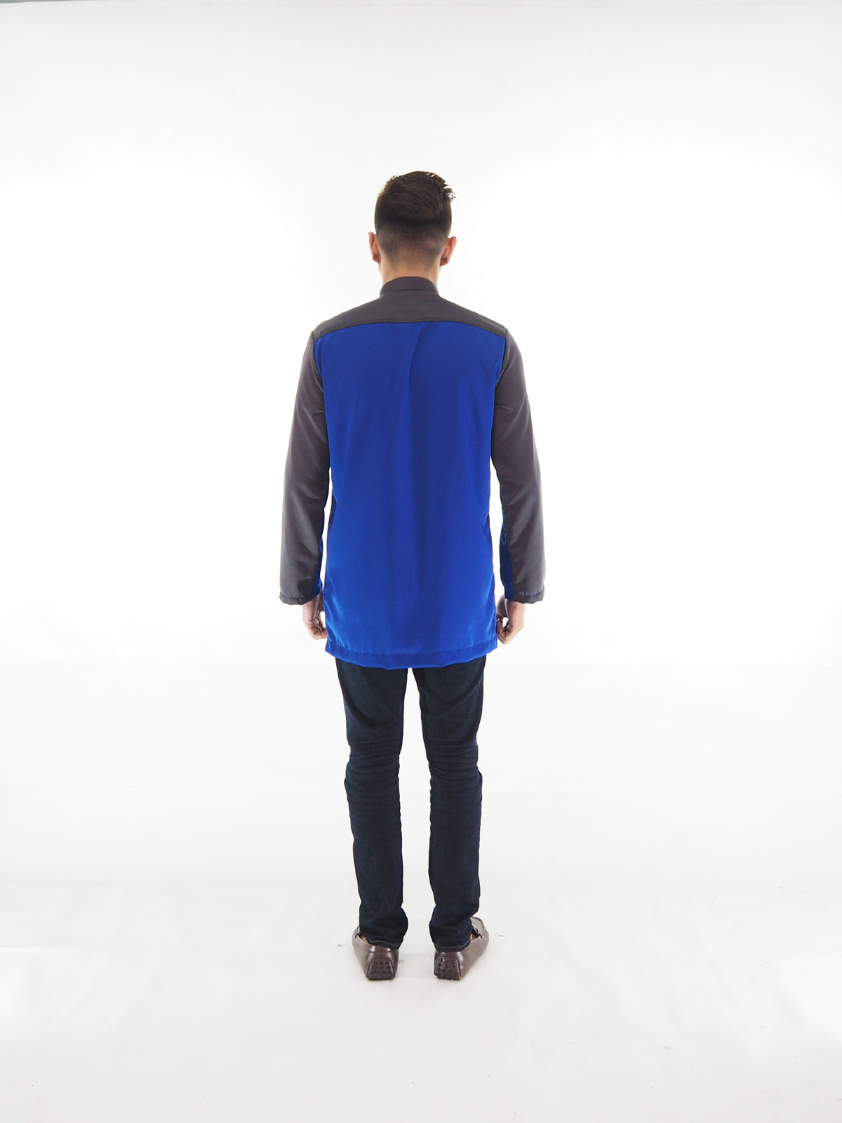 SW4164 Fashion Men Blouse Kurta Blue