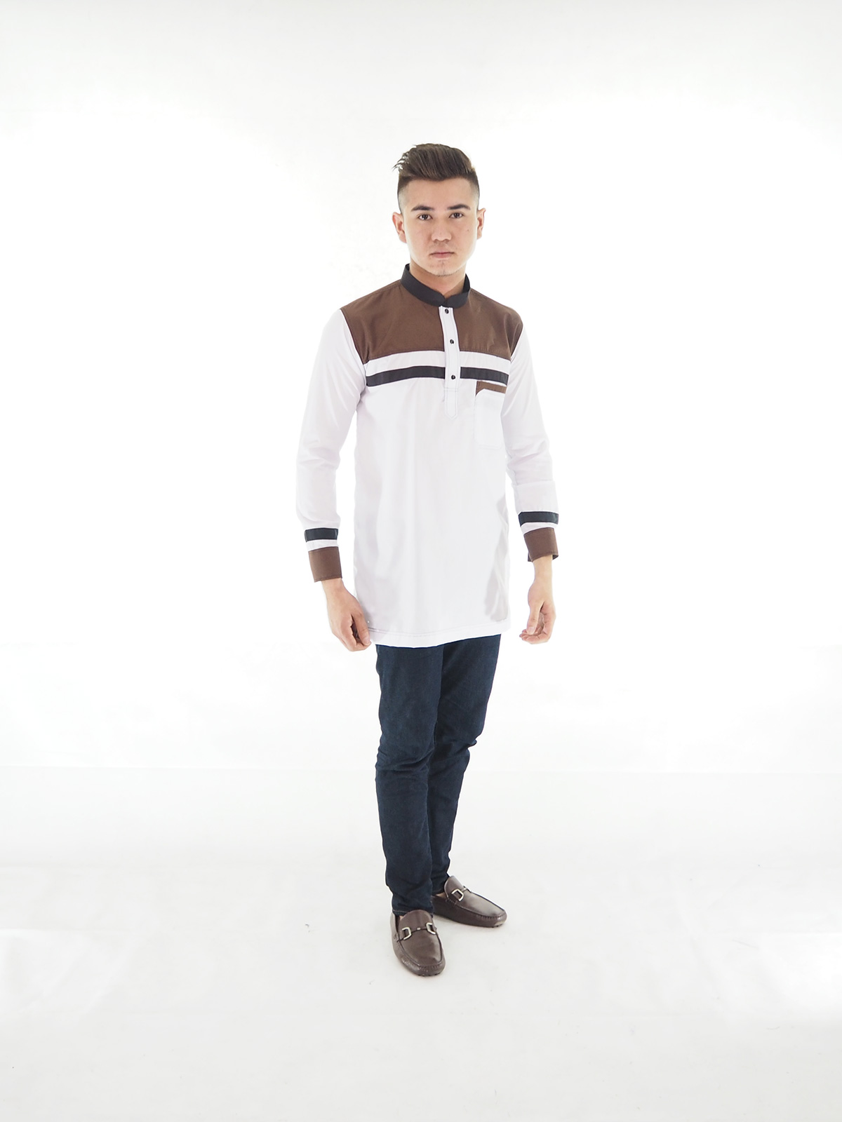 SW4165 Blouse Kurta Men White
