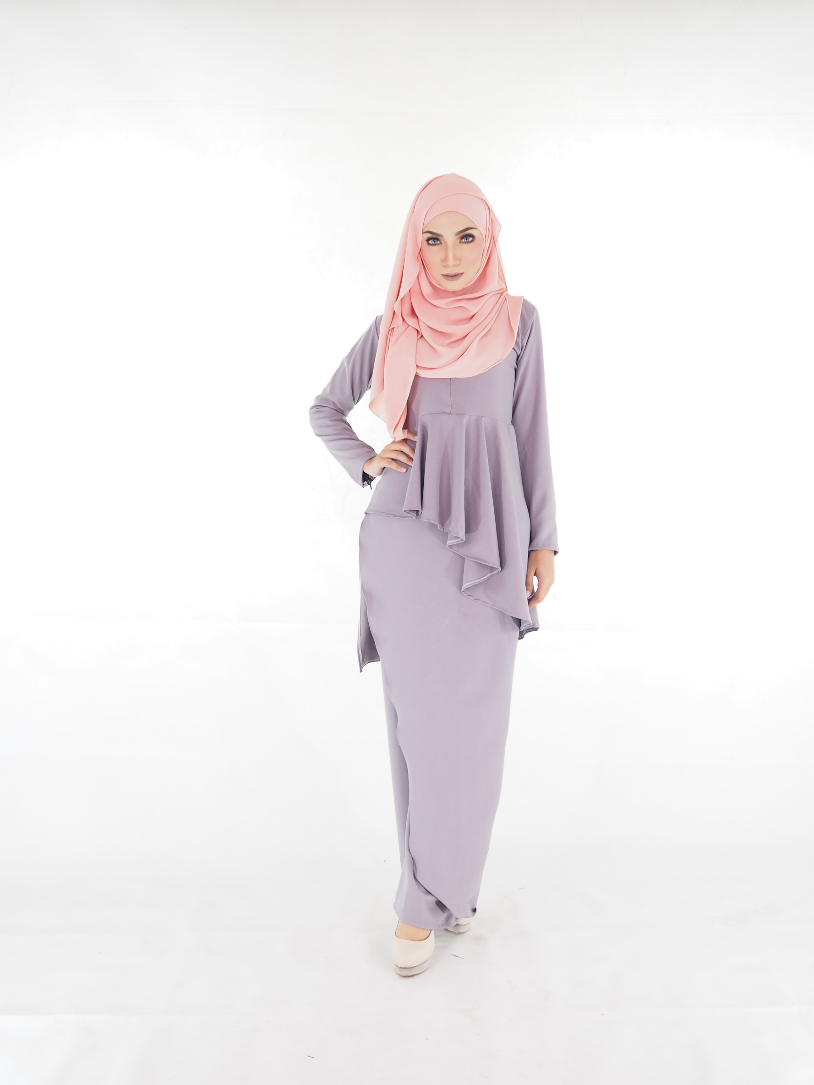 SW4027 Set Blouse+Pants Palazzo Grey