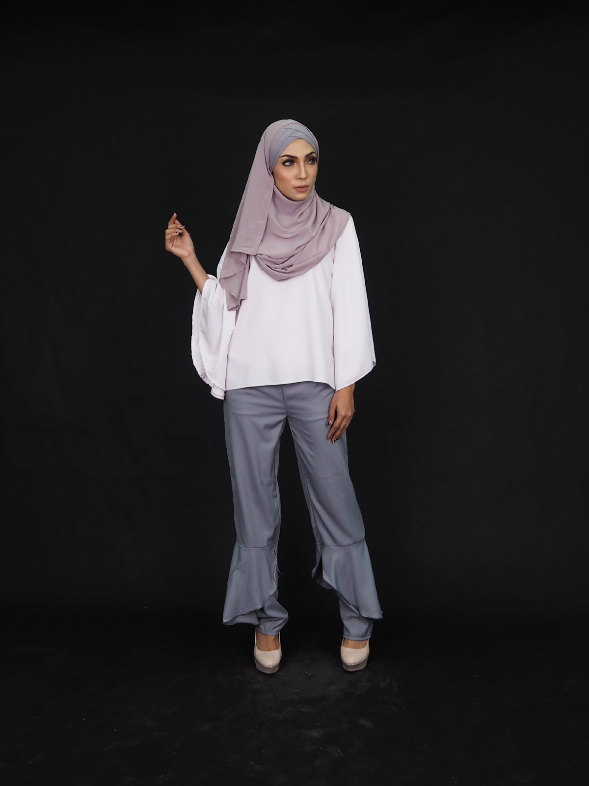 SW4029 Jighwaist Pants Grey