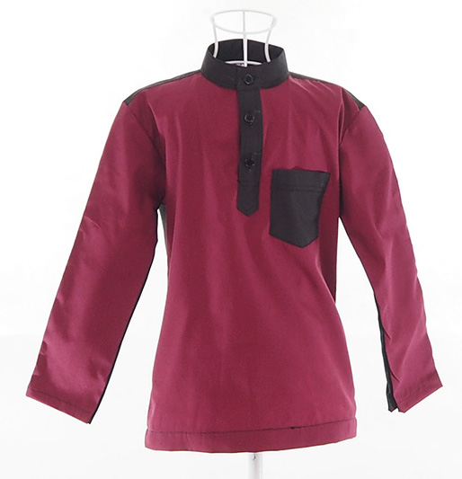 SW4202 Cotton Kurta (KID) Maroon