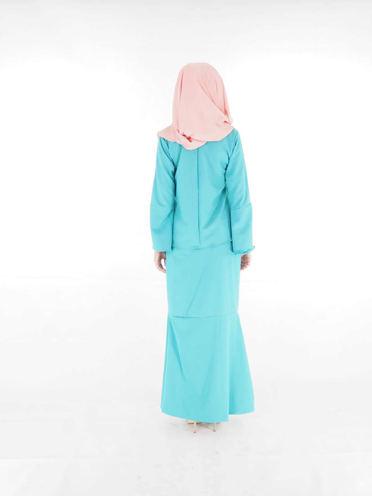 SW4247 Baju Kurung (PLUS SIZE) Turquoise