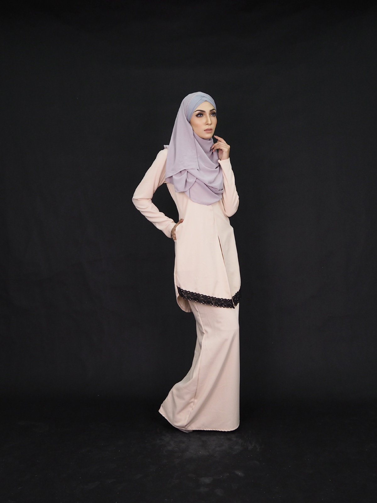 SW4250 Baju Kurung (PLUS SIZE) Cream