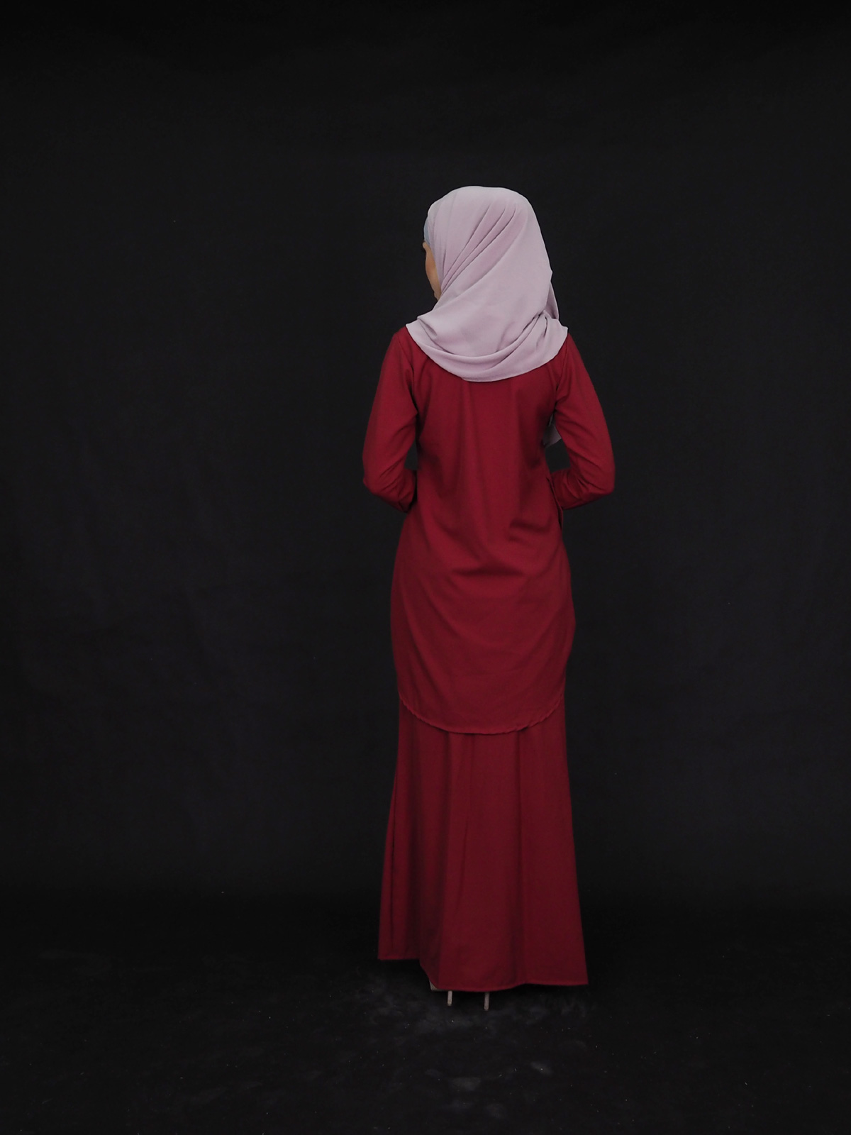 SW4250 Baju Kurung (PLUS SIZE) Maroon