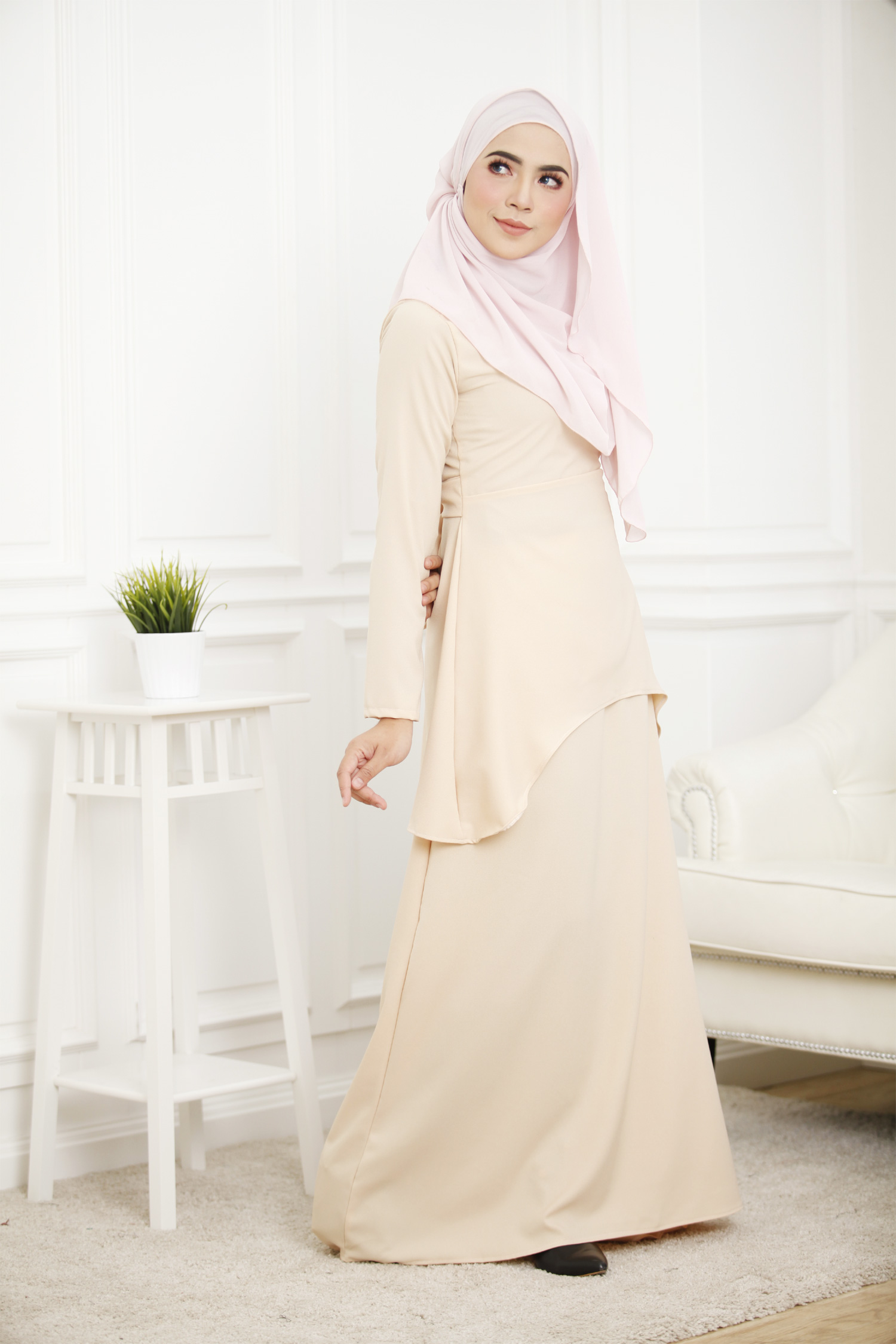 SW4251 Baju Kurung (BREASTFEEDING) Cream