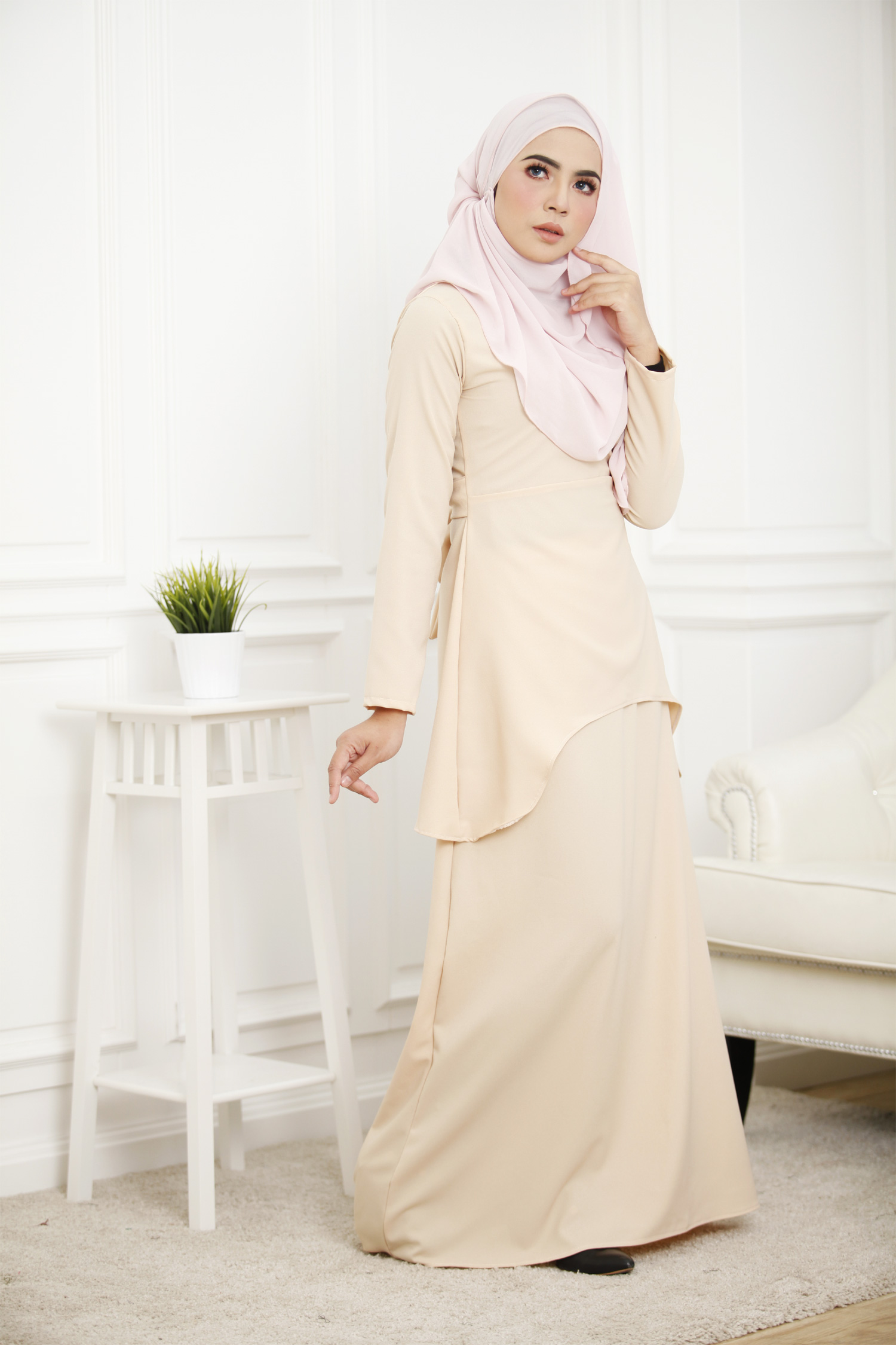 SW4254 Baju Kurung (MATERNITY) Cream
