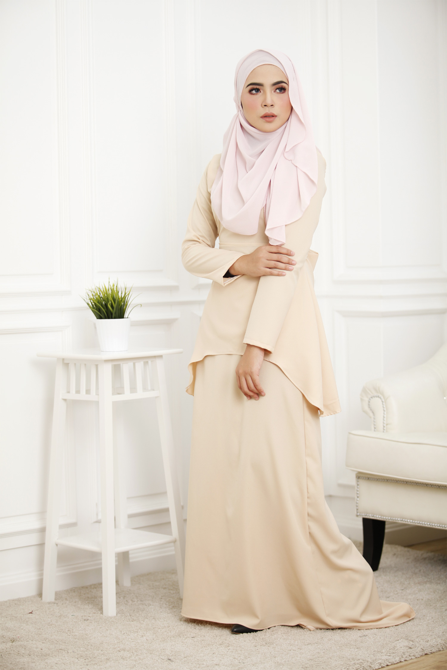 SW4254 Baju Kurung (MATERNITY) Cream