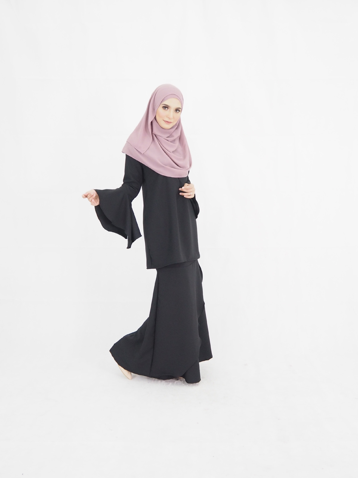 SW4255 Baju Kurung (MATERNITY) Black