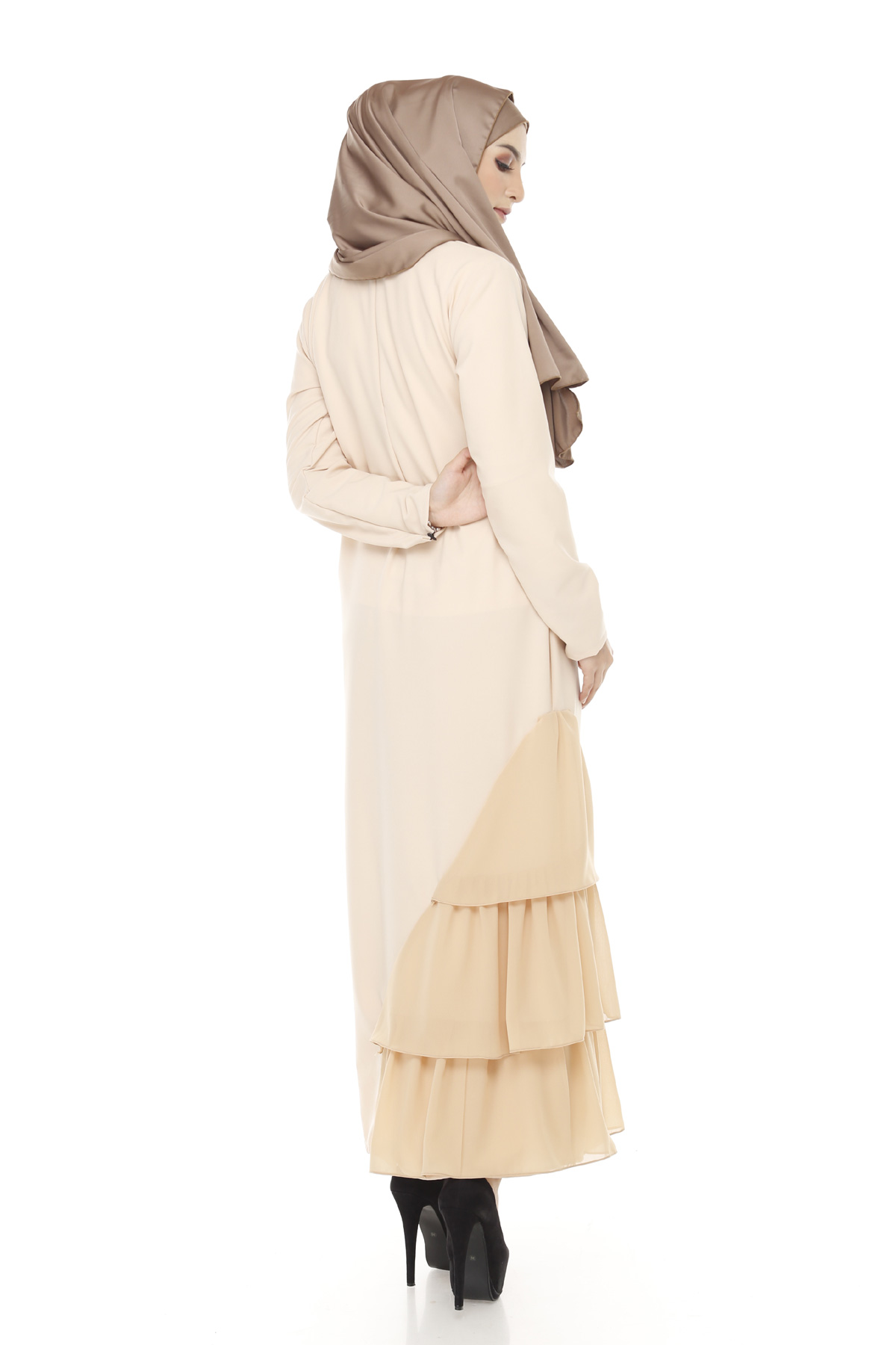 SW4256 Chiffon Dress (MATERNITY) Cream