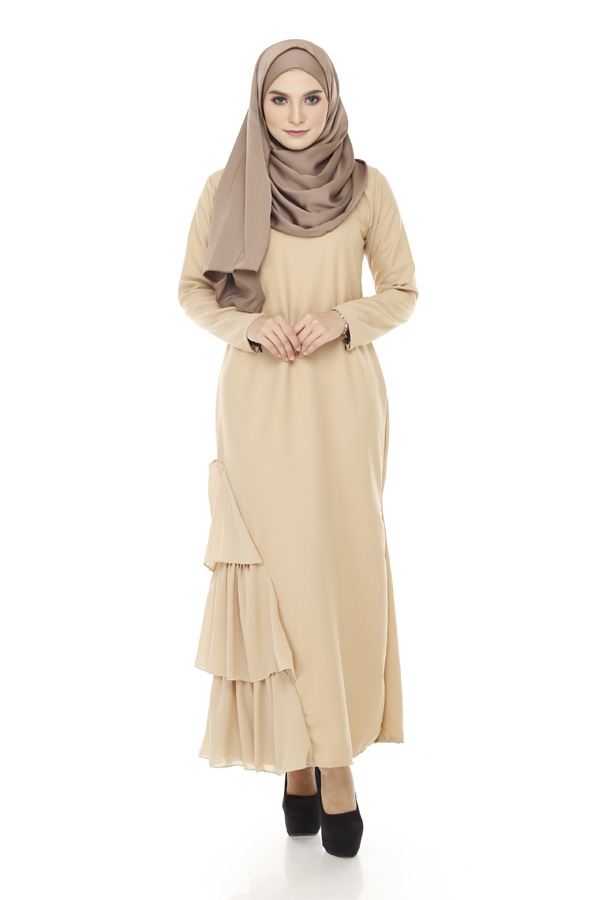 SW4256 Chiffon Dress (MATERNITY) Dark Brown