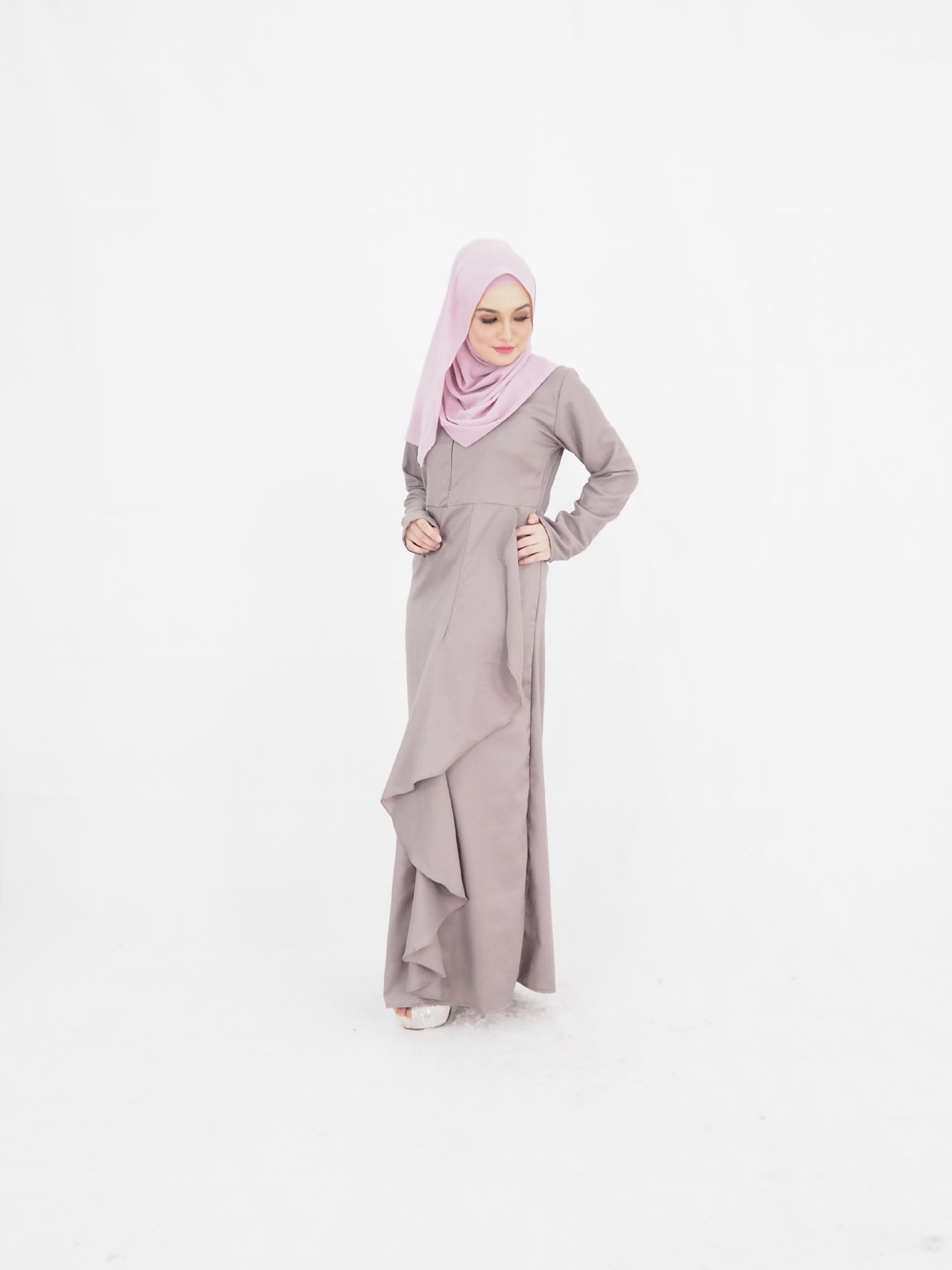 SW4257 Jubah Dress (MATERNITY) Grey