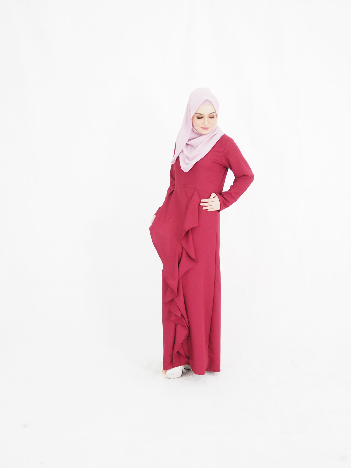 SW4257 Jubah Dress (MATERNITY) Maroon