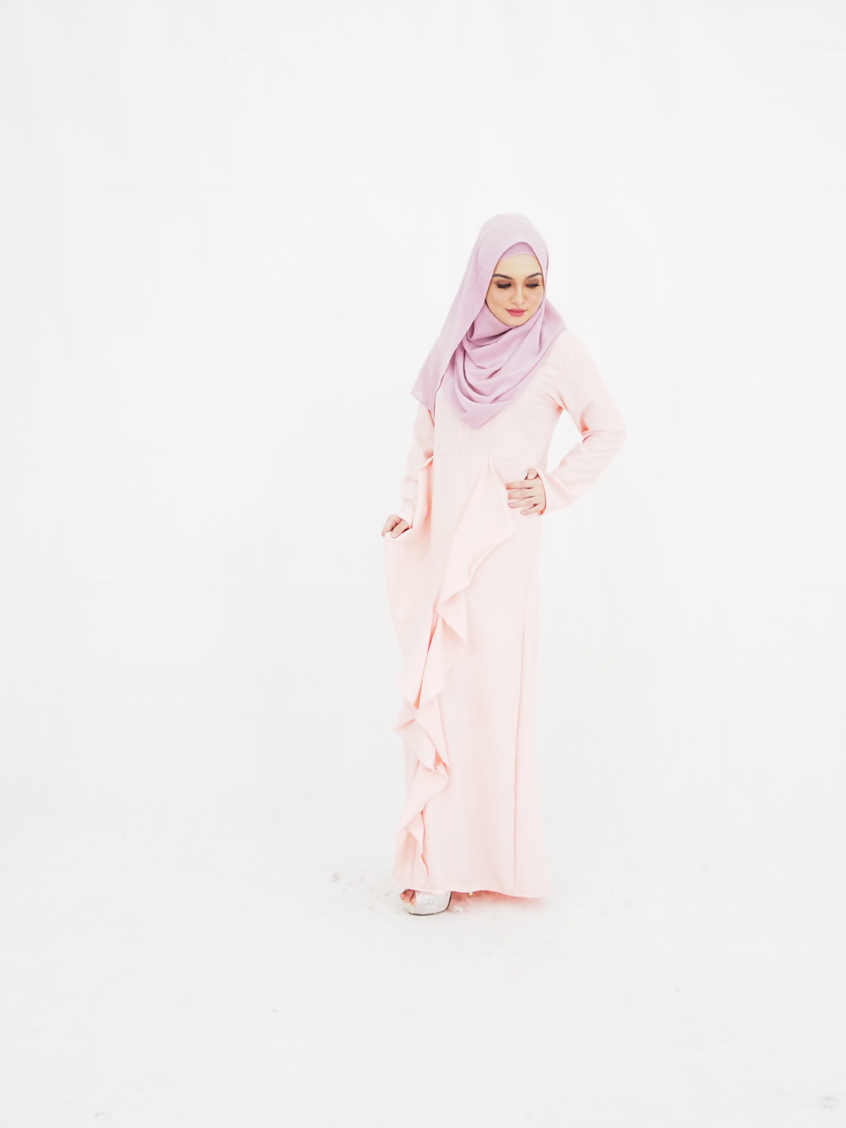SW4257 Jubah Dress (MATERNITY) Peach