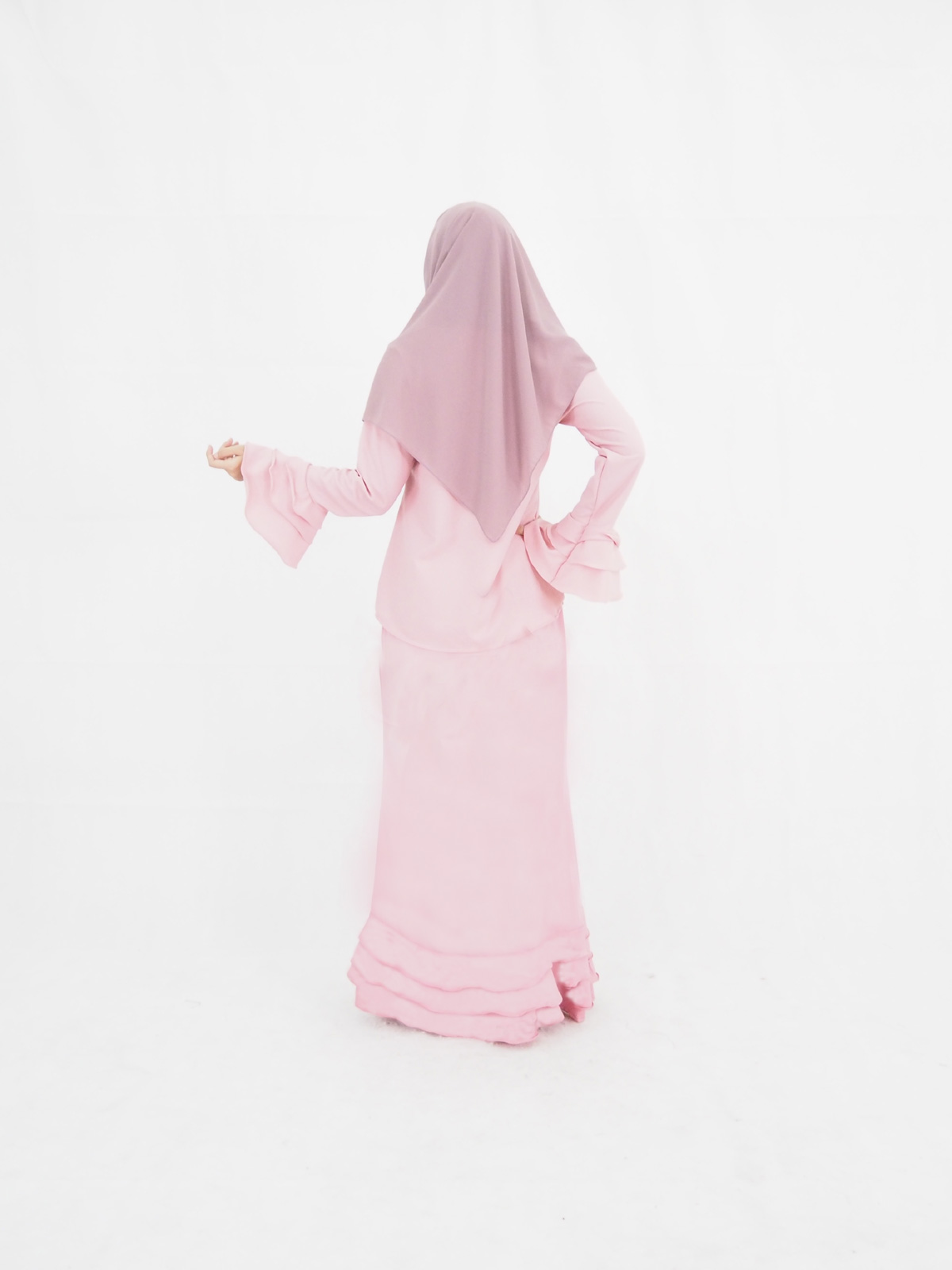 SW4261 Baju Kurung (PLUS SIZE) Pink