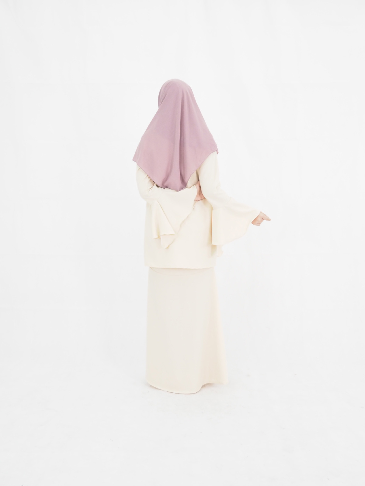SW4263 Baju Kurung (PLUS SIZE) Cream