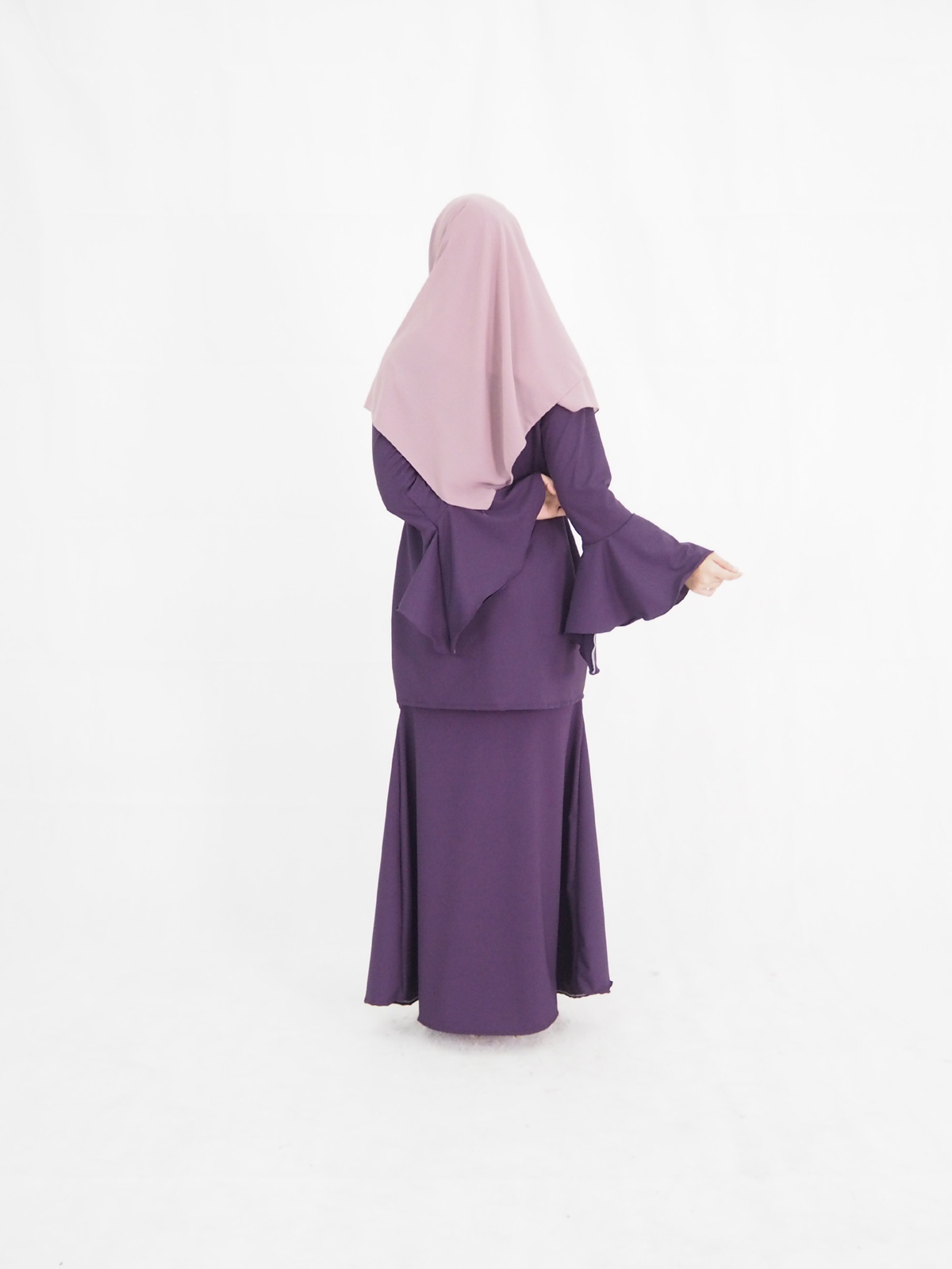 SW4263 Baju Kurung (PLUS SIZE) Purple
