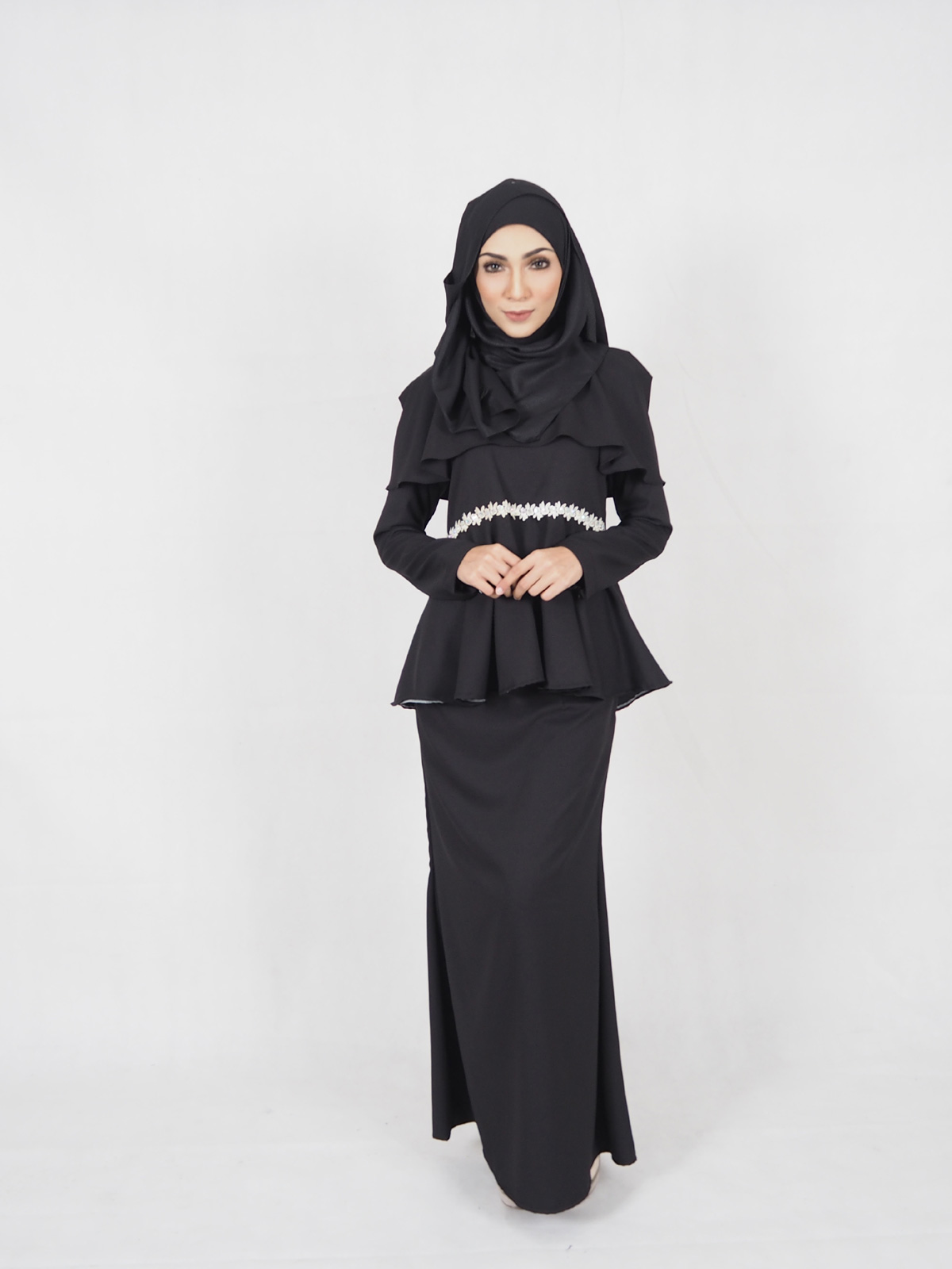 SW4269 Baju Kurung Black