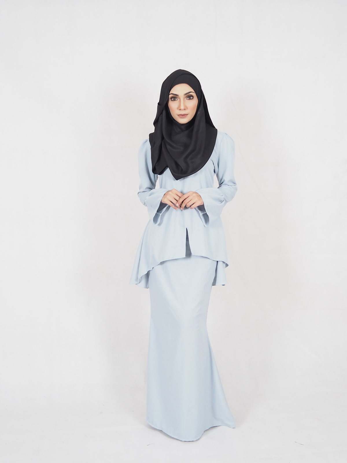SW4270 Baju Kurung Light Blue