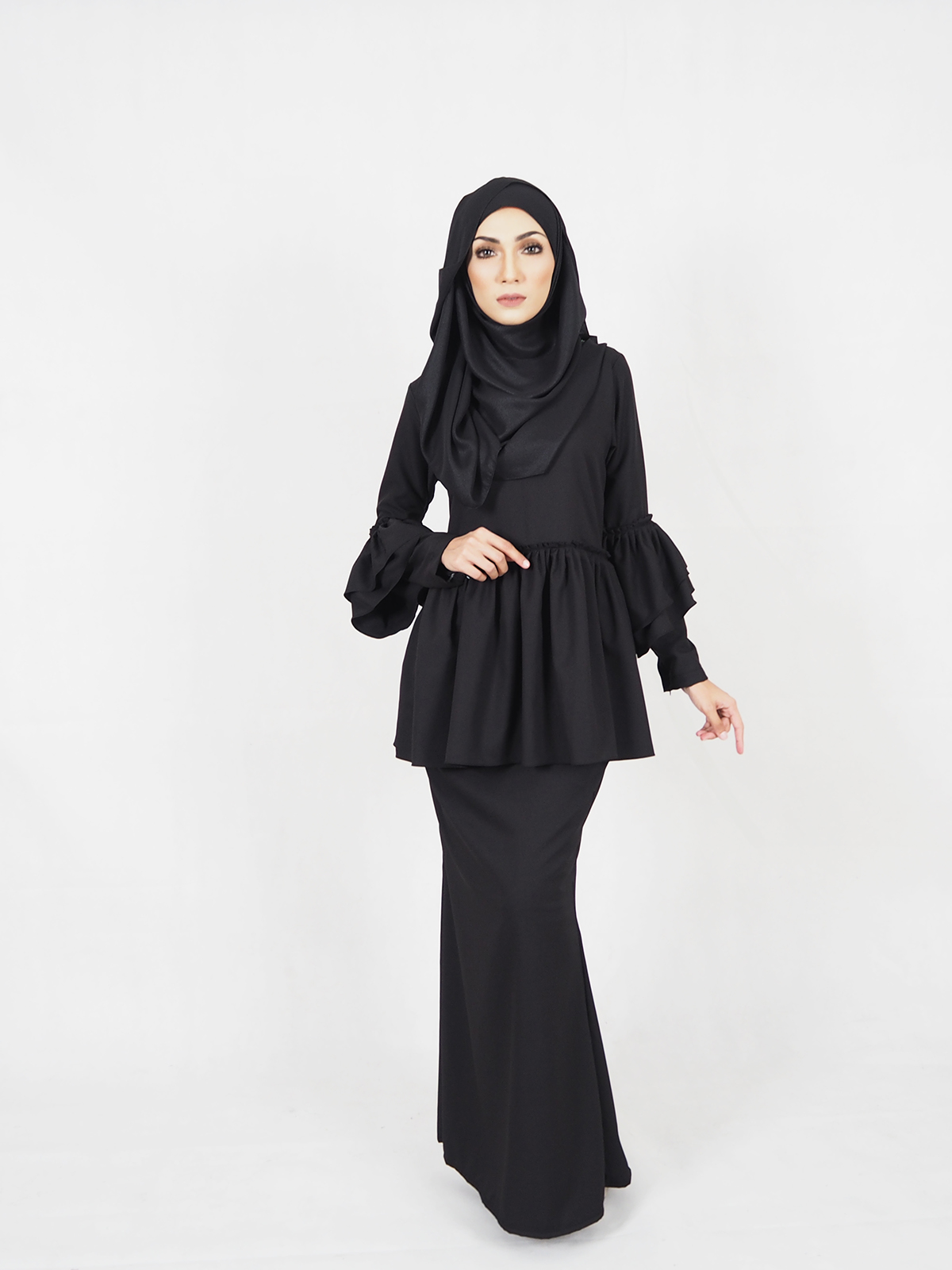 SW4271 Baju Kurung Black