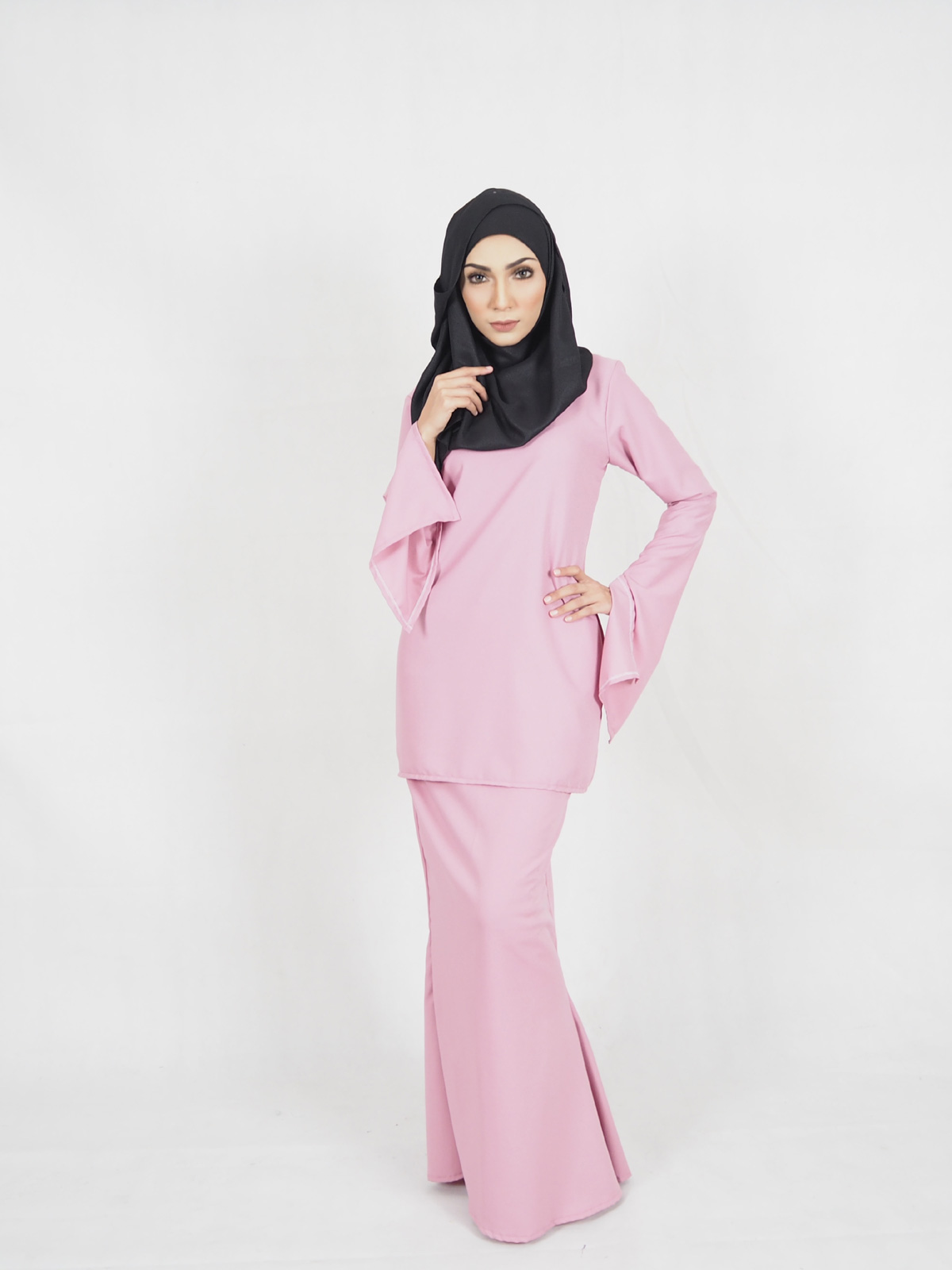 SW4277 Baju Kurung (PLUS SIZE) Pink