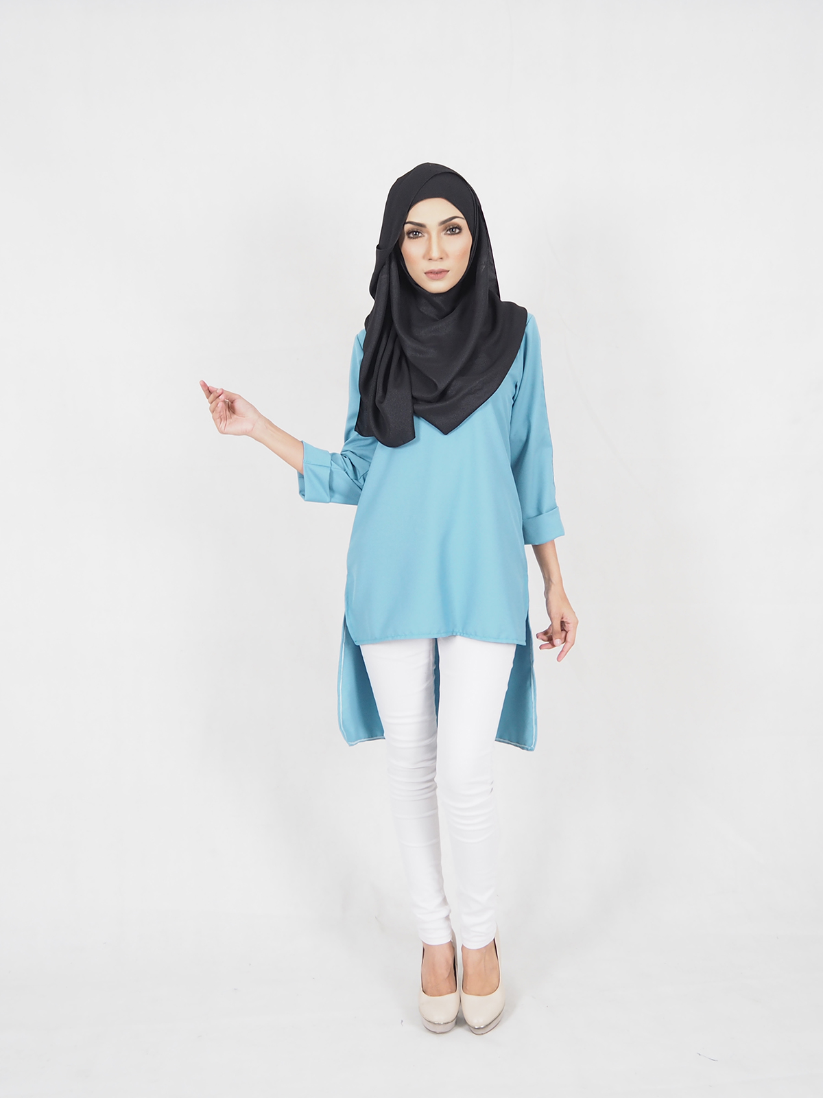 SW4279 Fashion Blouse Blue