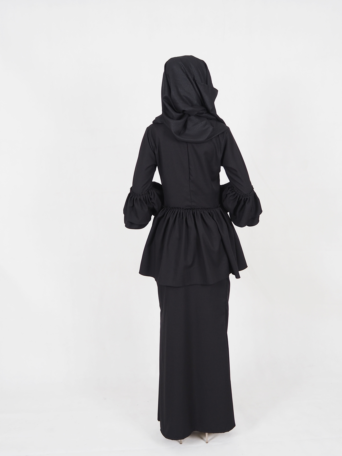 SW4281 Baju Kurung (PLUS SIZE) Black