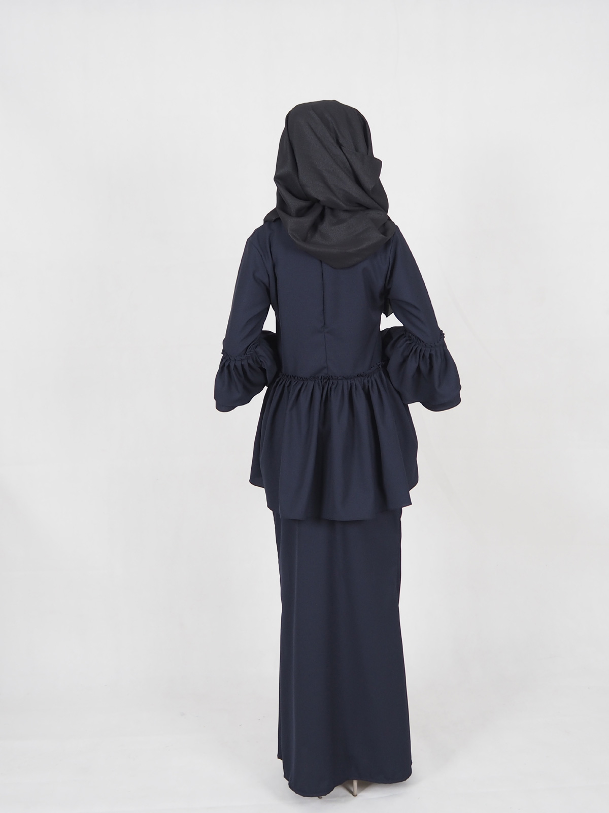 SW4281 Baju Kurung (PLUS SIZE) Dark Blue