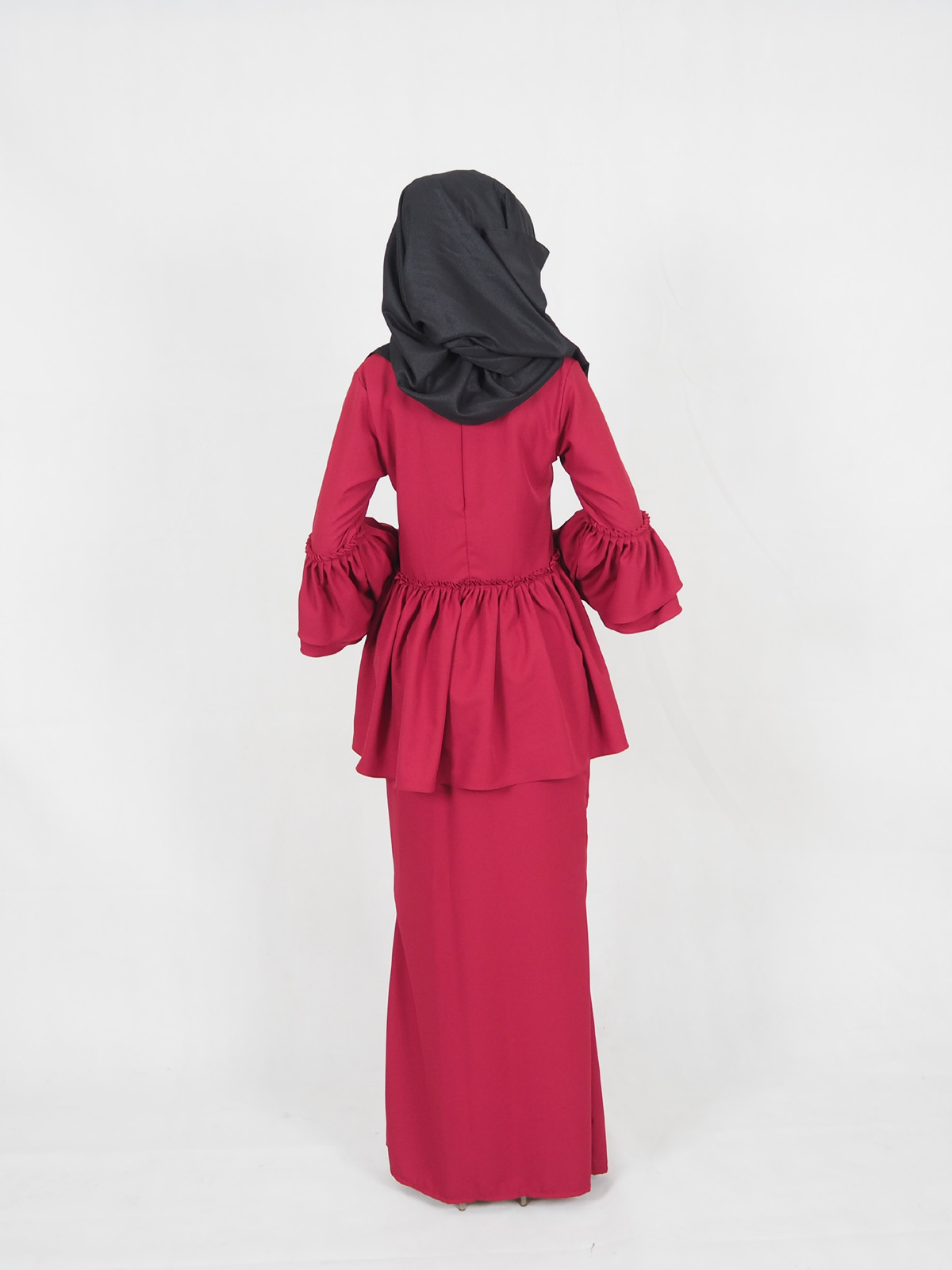SW4281 Baju Kurung (PLUS SIZE) Maroon