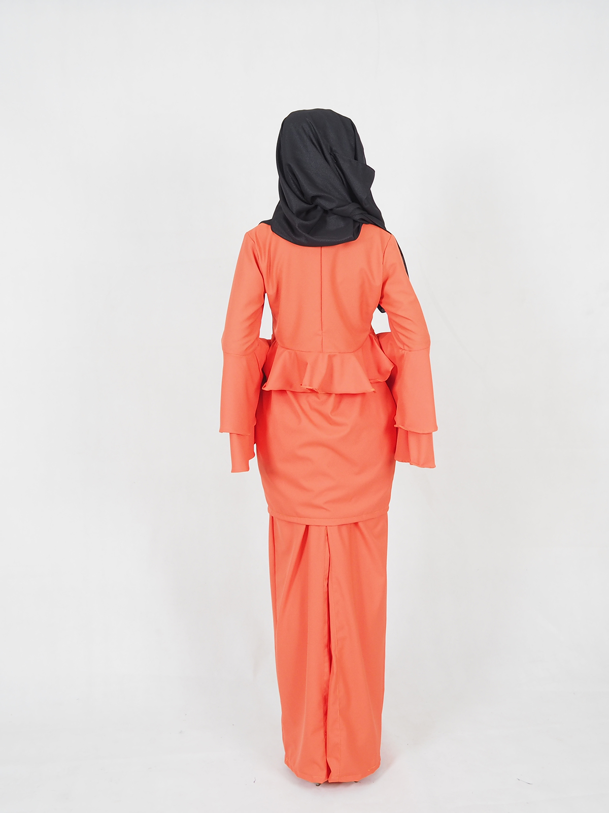 SW4283 Baju Kurung (PLUS SIZE) Orange
