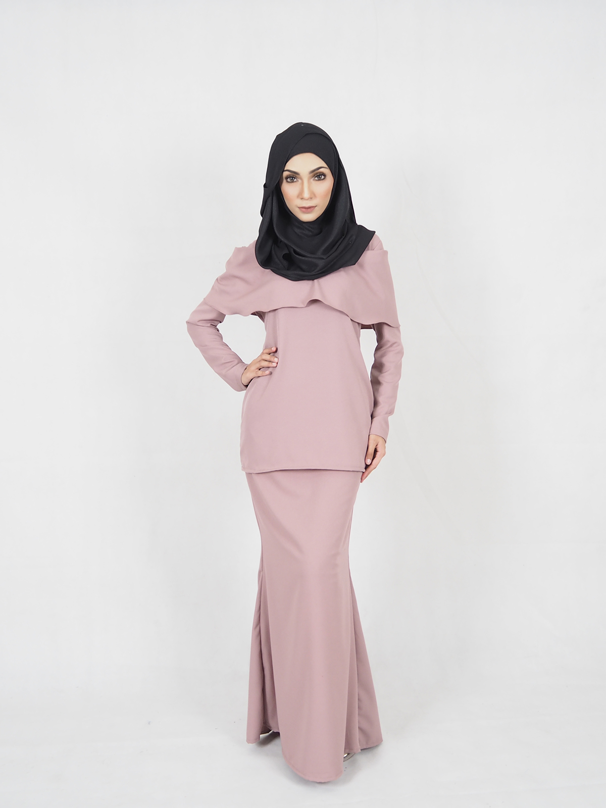 SW4285 Baju Kurung (PLUS SIZE) Pink