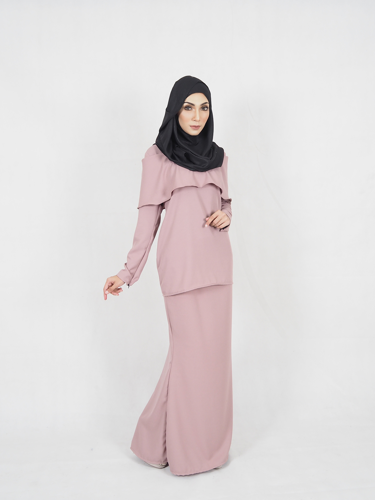 SW4285 Baju Kurung (PLUS SIZE) Pink