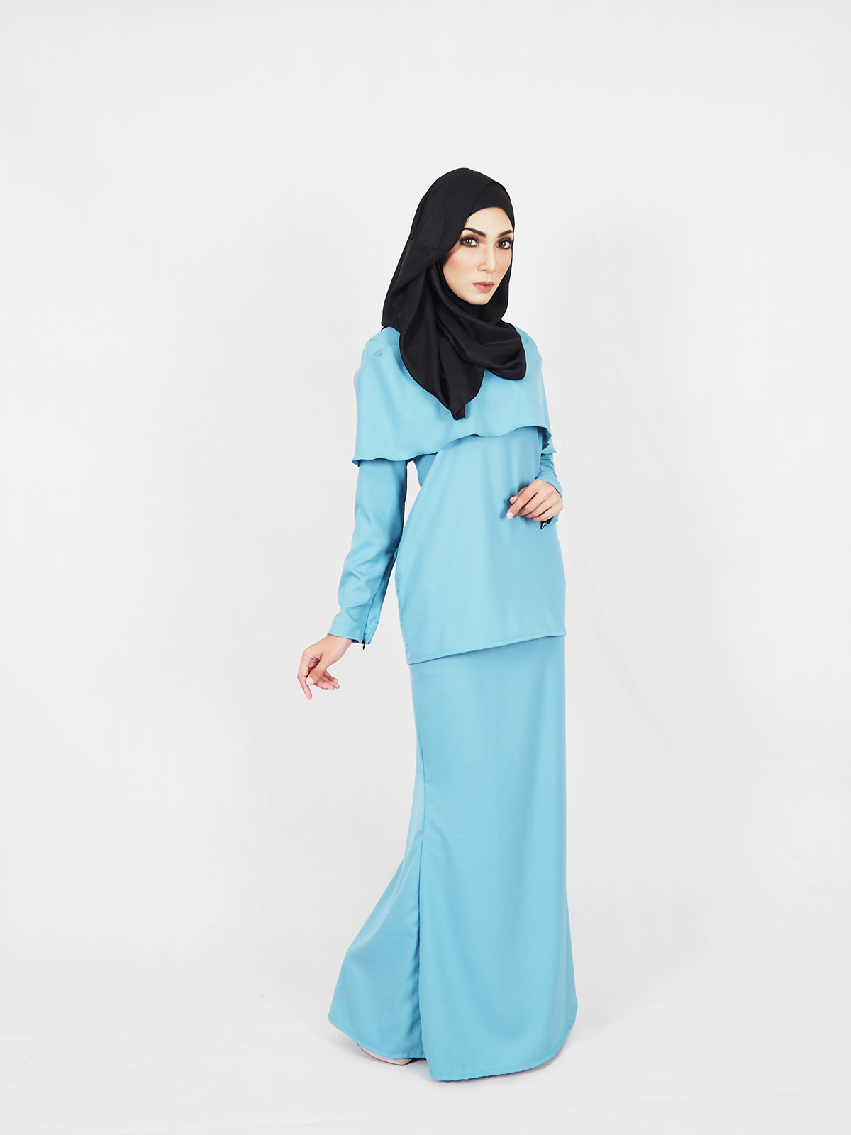 SW4285 Baju Kurung (PLUS SIZE) Turquoise