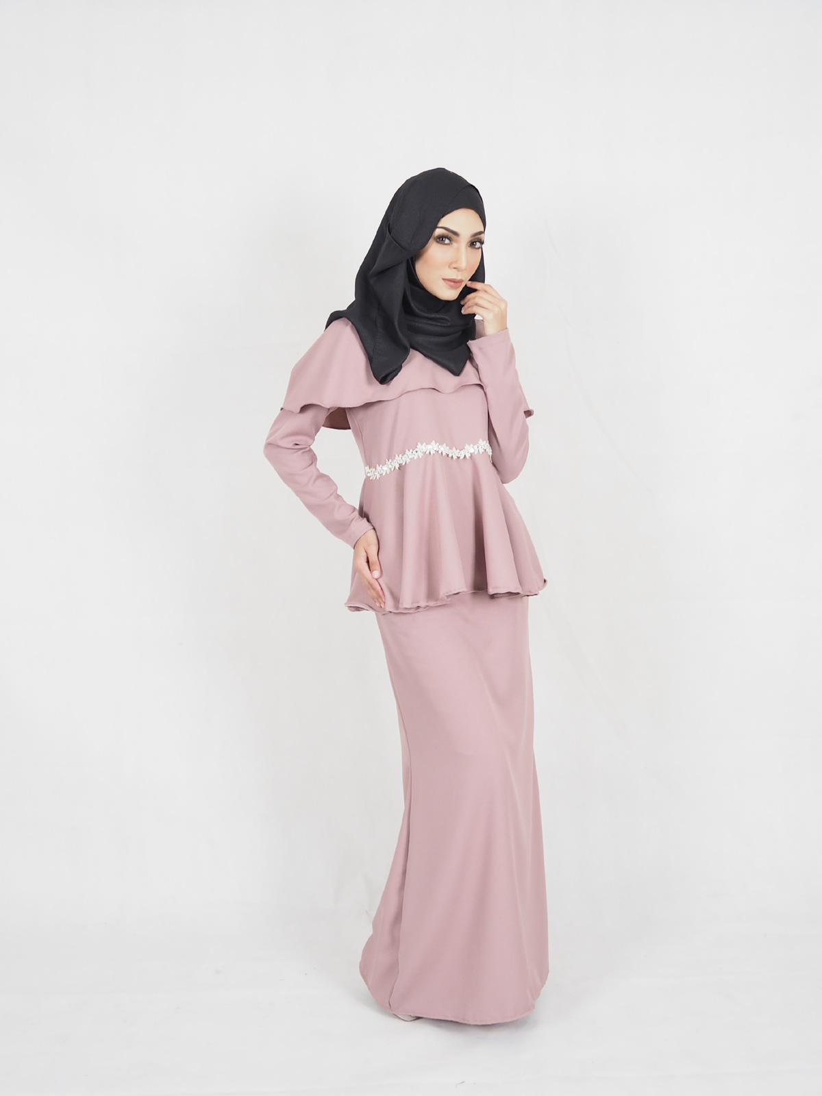 SW4286 Baju Kurung (PLUS SIZE) Pink