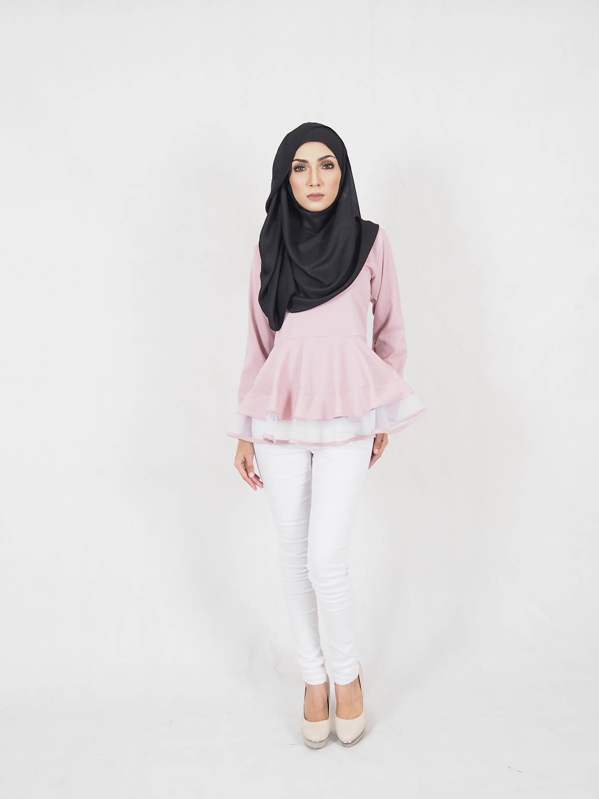 SW4290 Blouse (PLUS SIZE) Pink