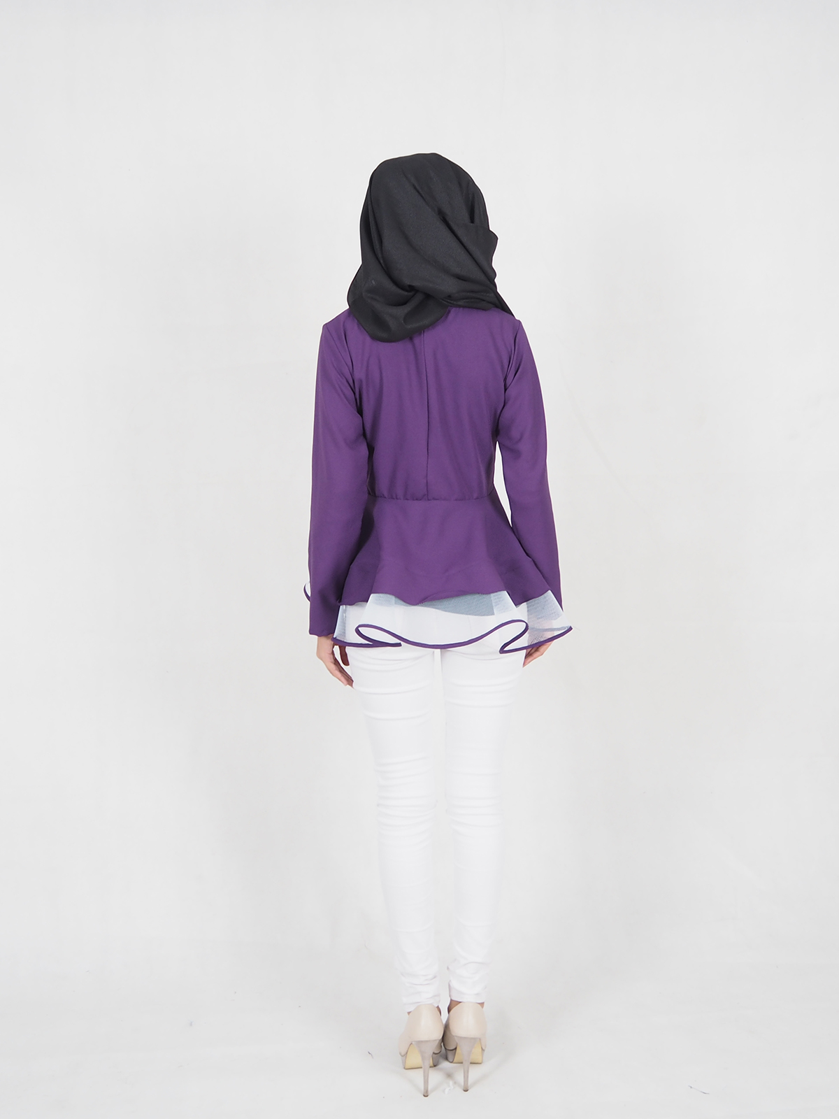 SW4290 Blouse (PLUS SIZE) Purple