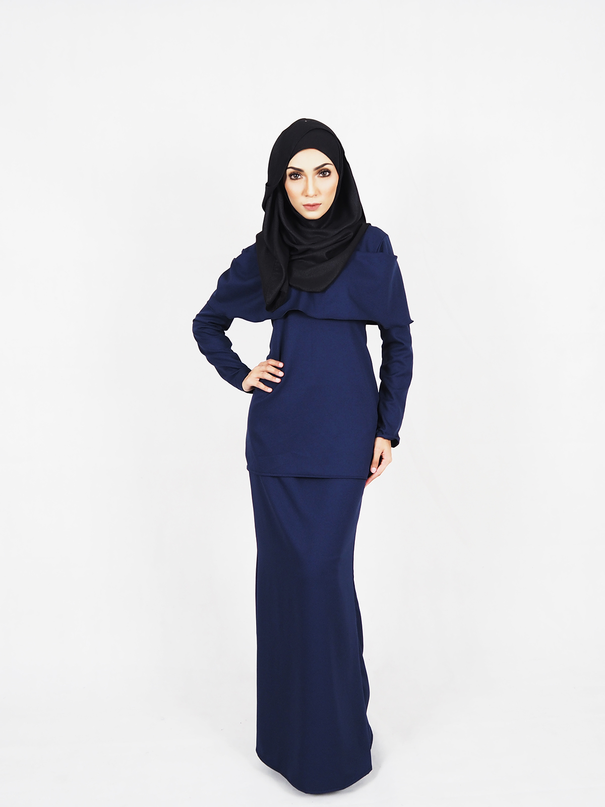 SW4292 Baju Kurung (BREASTFEEDING) Dark Blue