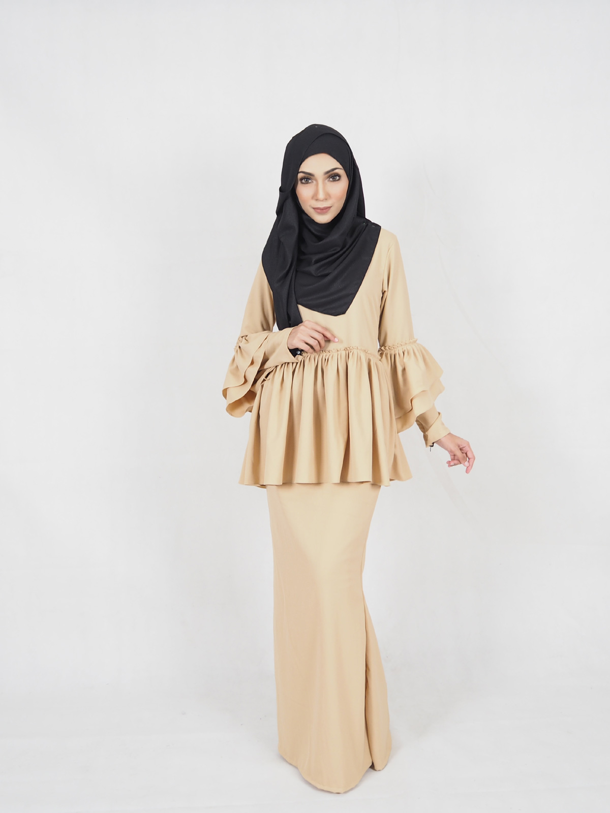 SW4298 Baju Kurung (MATERNITY) Dark Brown