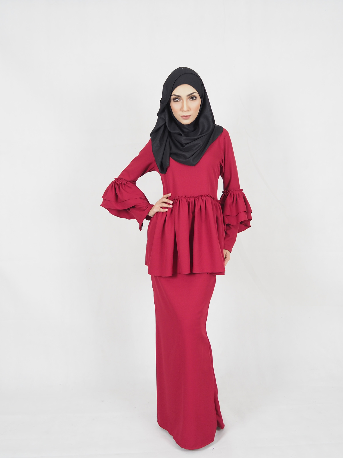 SW4298 Baju Kurung (MATERNITY) Maroon