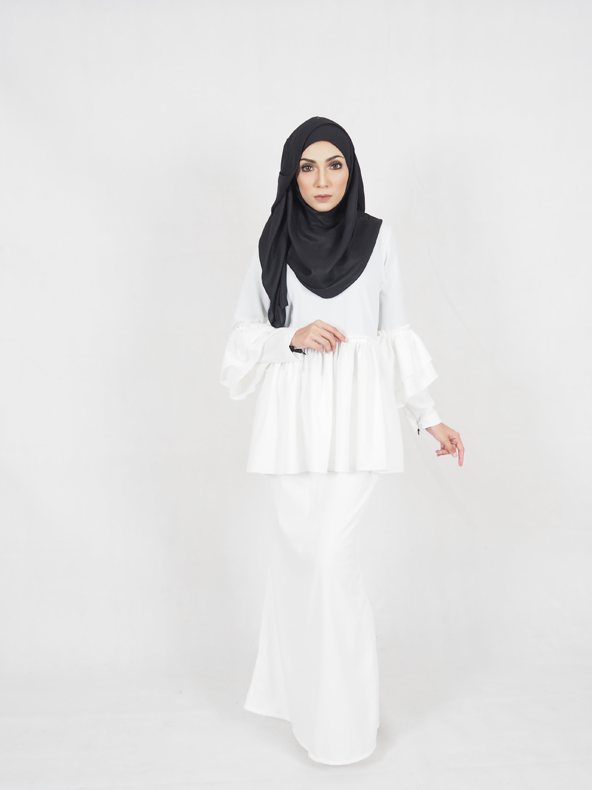 SW4298 Baju Kurung (MATERNITY) White