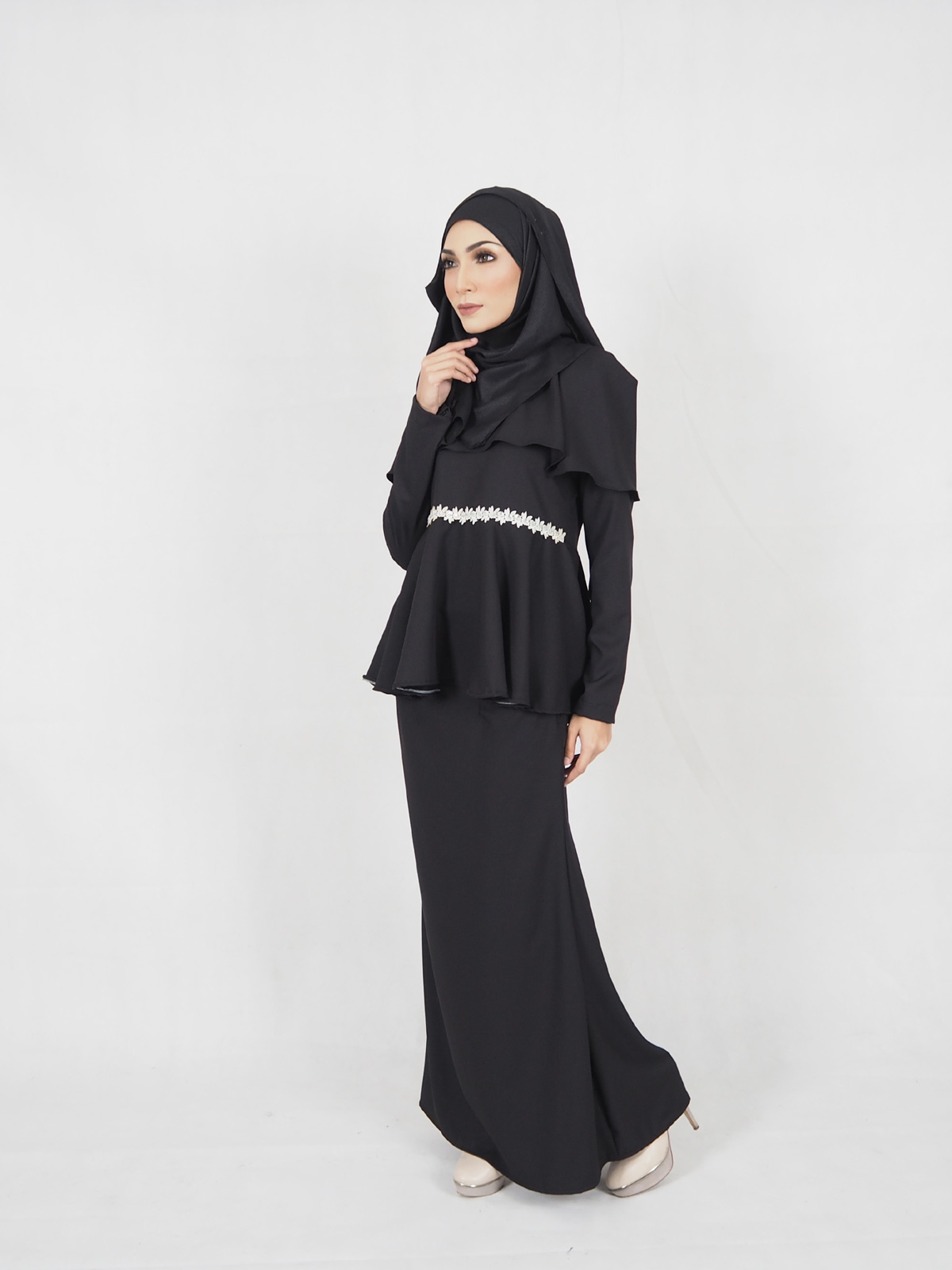 SW4299 Baju Kurung (MATERNITY) Black