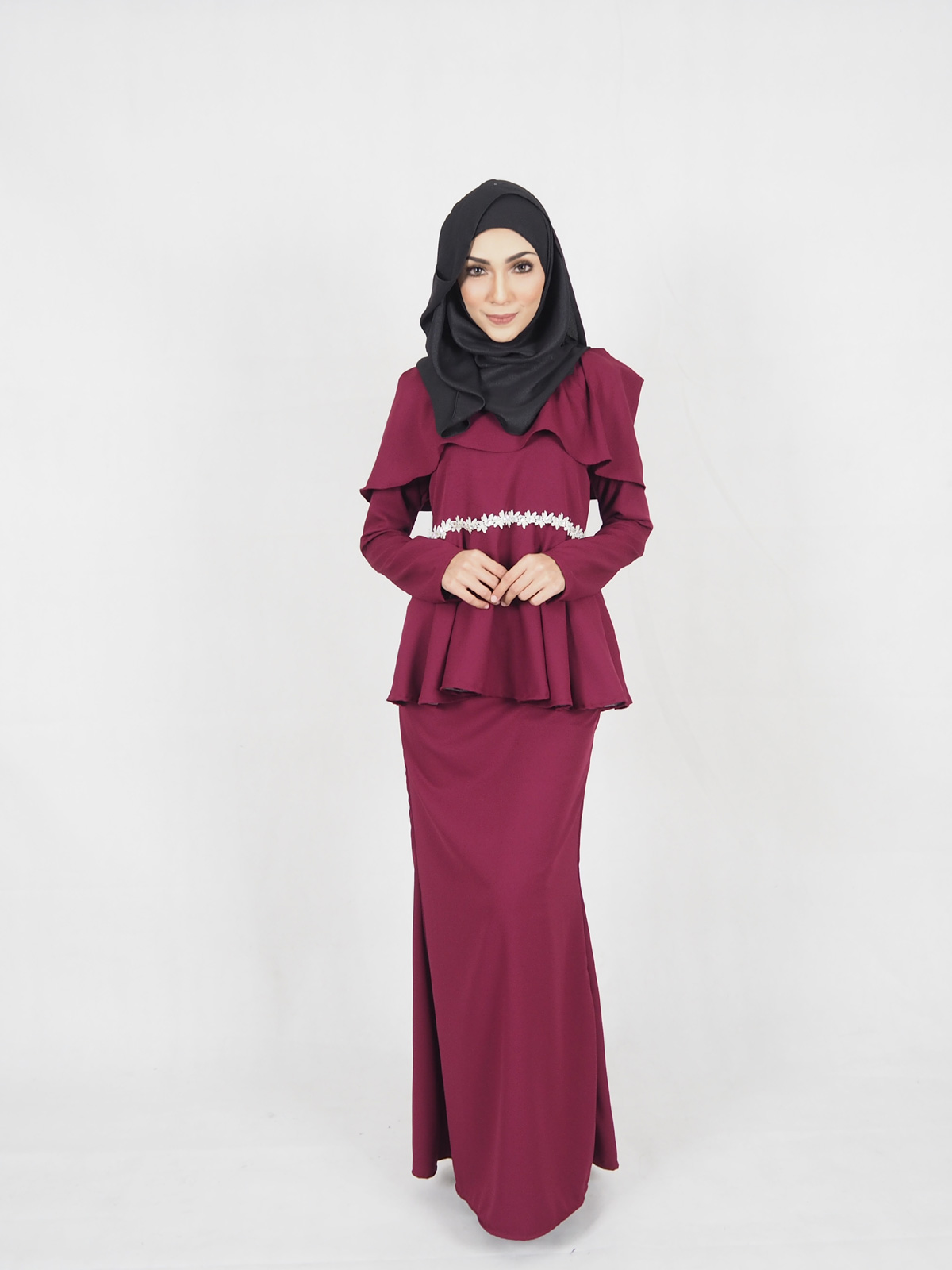 SW4299 Baju Kurung (MATERNITY) Maroon