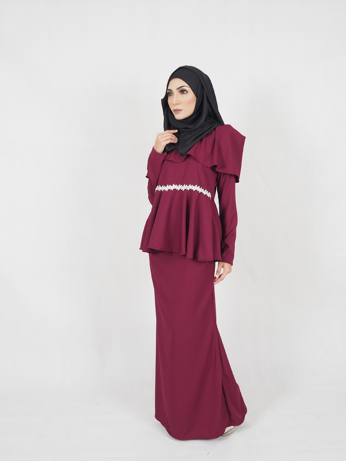 SW4299 Baju Kurung (MATERNITY) Maroon