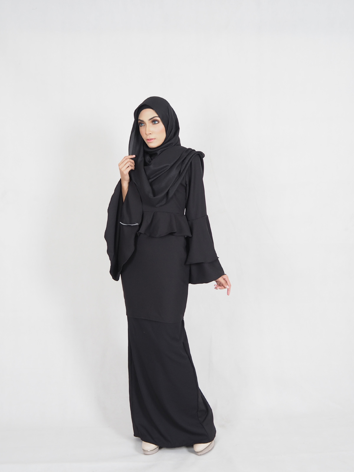 SW4307 Baju Kurung Black