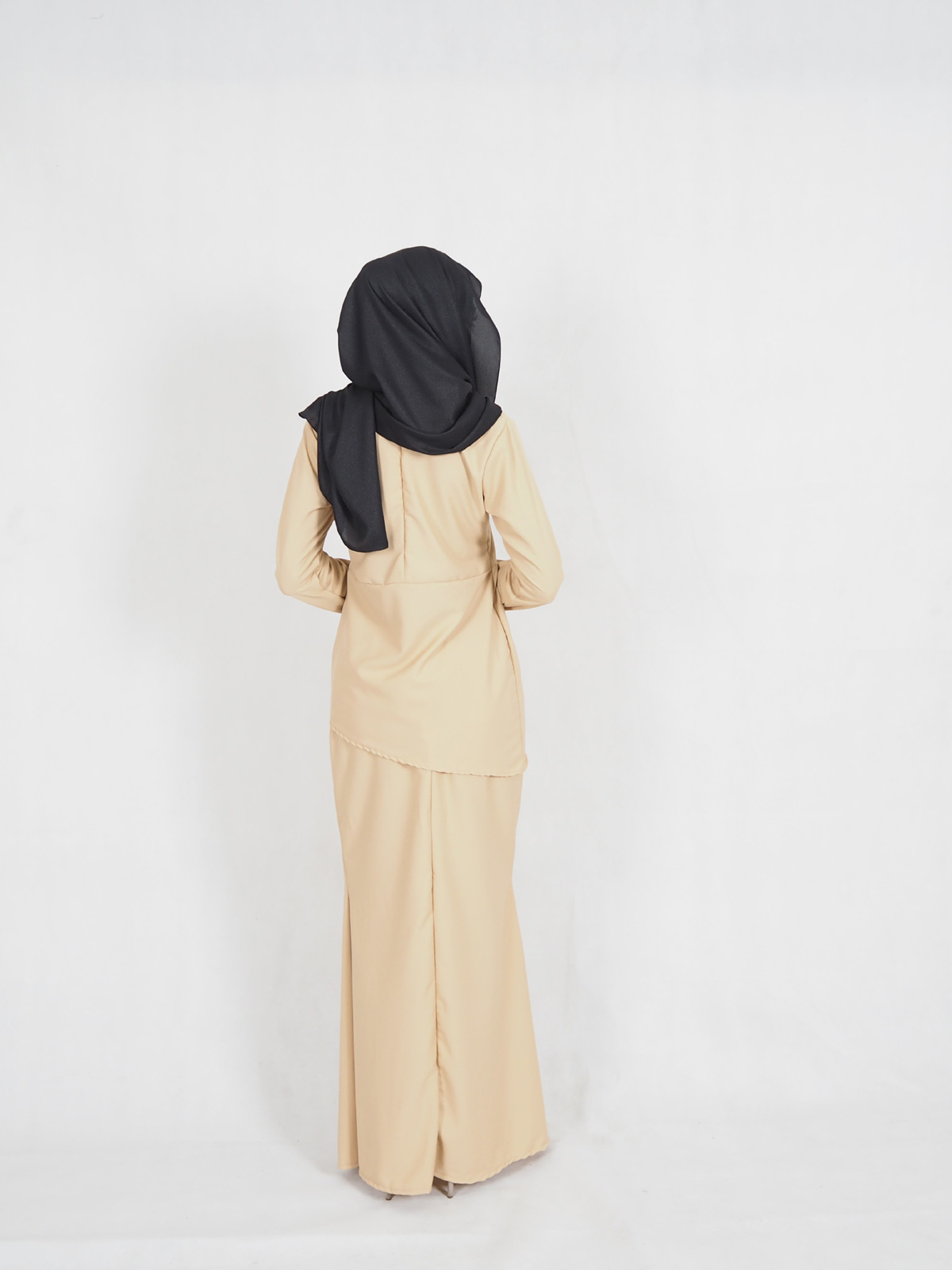 SW4309 Baju Kurung Dark Brown