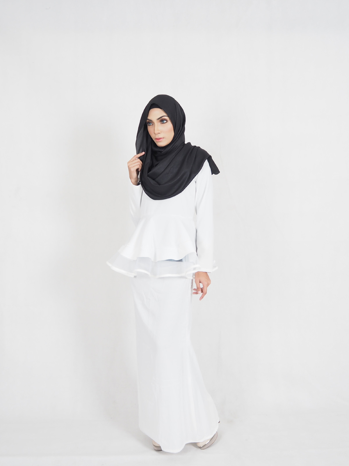 SW4310 Baju Kurung White
