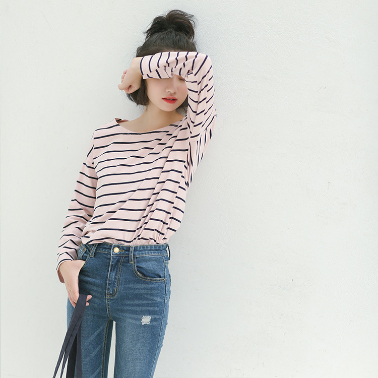 VW10236 Lovely Stripe Top Blue