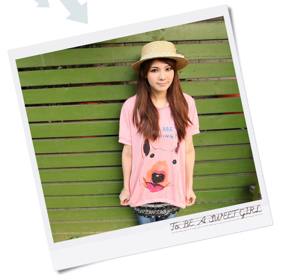 SNW30001 Hooded Long Top Pink